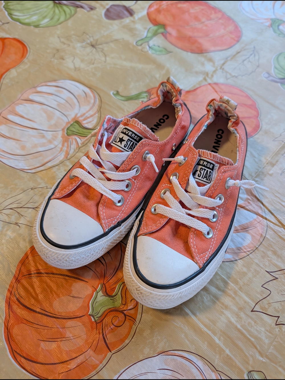 Converse Low Top Sneakers in Coral